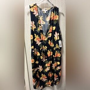 Time and Tru tropical summer dress size L NWT
